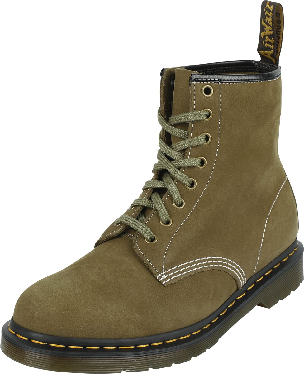 Dr. Martens Boot - 1460 - Muted OliveTumbled - EU36 bis EU46 - Größe EU36 - oliv von Dr. Martens