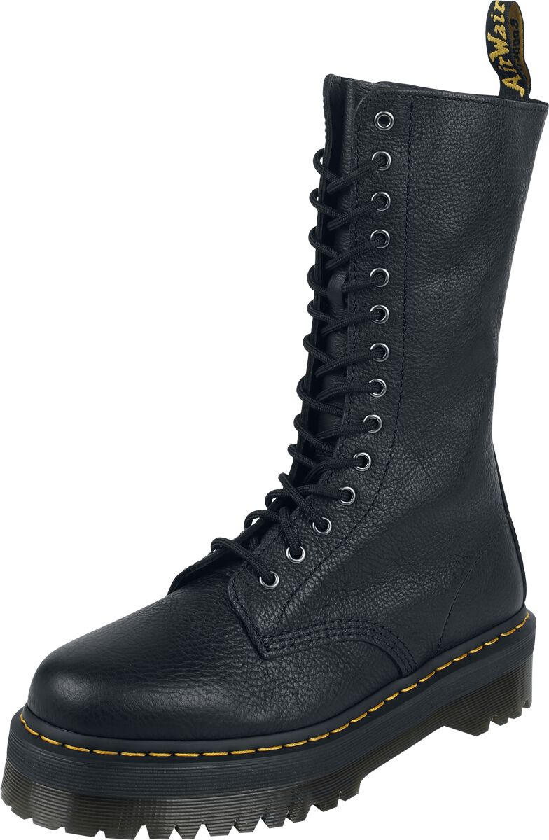 Dr. Martens Boot - 1B99 Quad - Black Pisa - EU36 bis EU46 - Größe EU37 - schwarz von Dr. Martens