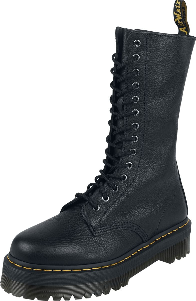 Dr. Martens Boot - 1B99 Quad - Black Pisa - EU36 bis EU46 - Größe EU38 - schwarz von Dr. Martens