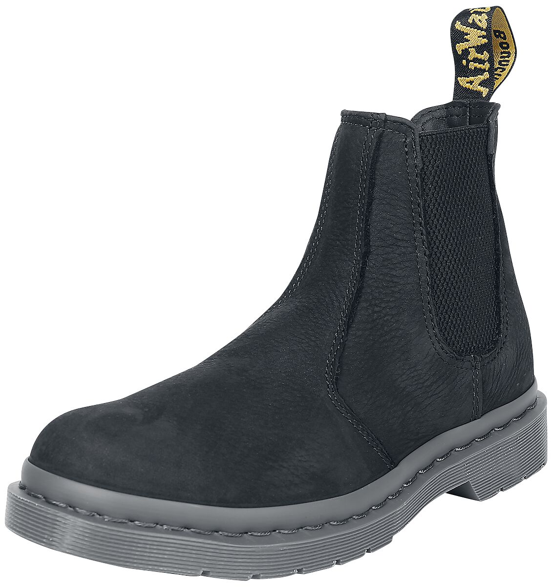 Dr. Martens Boot - 2976 - Black Milled Nubuck Wp - EU36 bis EU40 - Größe EU37 - schwarz von Dr. Martens