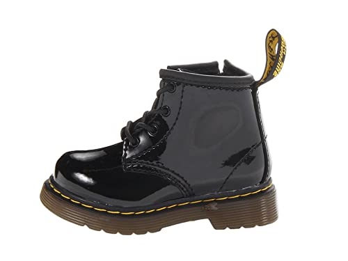 Dr. Martens Unisex Kinder Brooklee Patent Black Bootschuhe, Schwarz, 24 EU von Dr. Martens