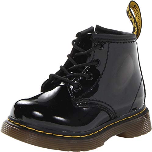 Dr. Martens Unisex Kinder Brooklee Patent Black Bootschuhe, Schwarz, 24 EU von Dr. Martens