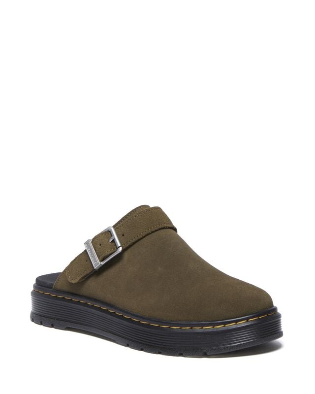 Dr. Martens Brookline Mule DMs Olive Bronx Suede Sandale oliv in EU40 von Dr. Martens