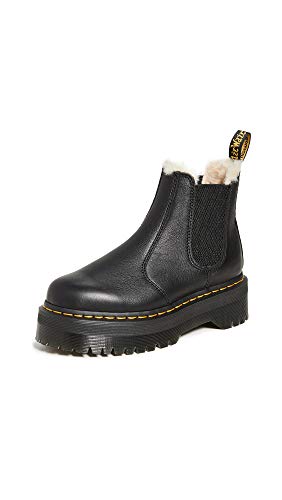 Dr. Martens Herren 2976 Quad Fl Boots, Schwarz Silber, 37 EU von Dr. Martens