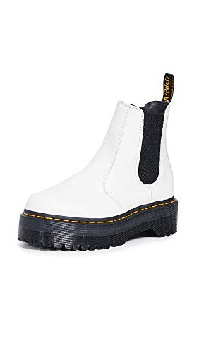 Dr. Martens Chelsea Boot Springerstiefel, White Smooth, 38 EU von Dr. Martens
