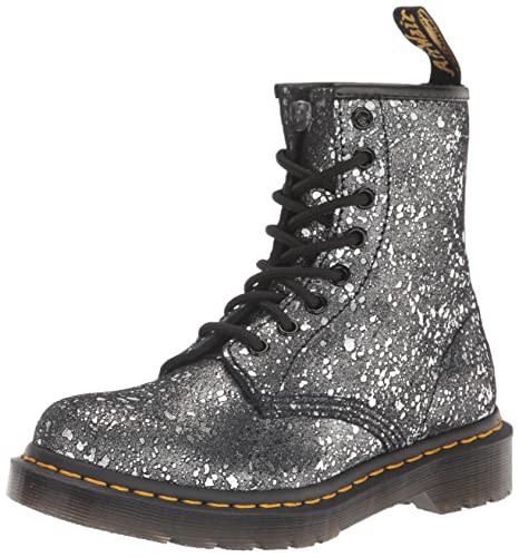 Dr. Martens Damen 1460 8 Eye Boot Fashion Boot, Schwarz Metallic Farbspritzer Wildleder, 5 von Dr. Martens