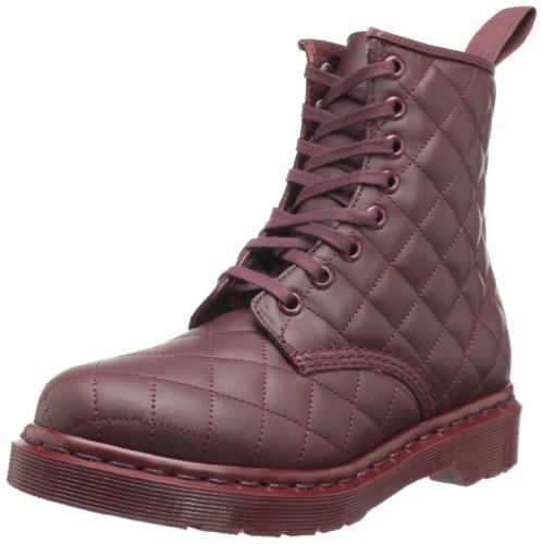 Dr. Martens Damen Coralie Gesteppte Lederstiefel, Rot (Cherry Red Danio), 36 EU von Dr. Martens