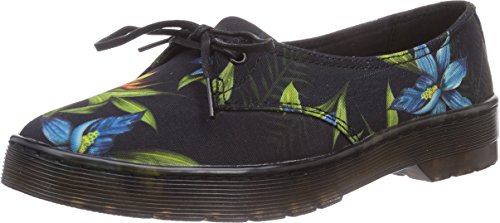 Dr. Martens Damen MORADA Canvas Hawaiian Geschlossene Ballerinas, Schwarz (Black), 36 von Dr. Martens