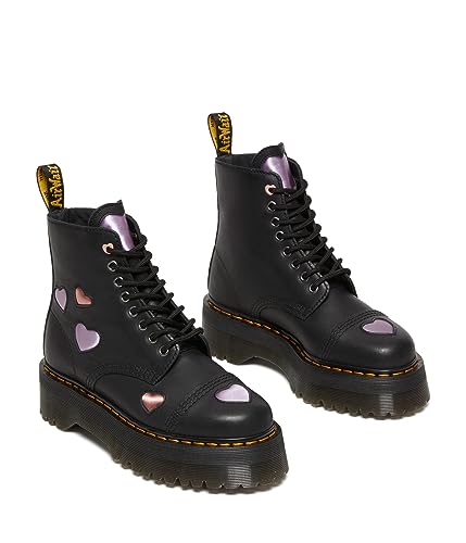 Dr. Martens Damen Sinclair Heart Fashion Boot, Schwarz, 9 von Dr. Martens