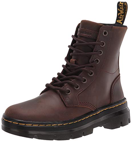 Dr. Martens Unisex Combs Leather Fashion Boot, Dunkelbraunes Verrücktes Pferd, 42 EU von Dr. Martens