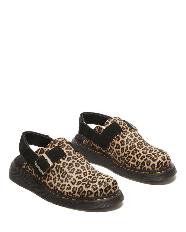 Dr. Martens Jorge II Light Tan+Black Mini Leopard Spot Hair On+EH Suede Sandale leopard in EU36 von Dr. Martens