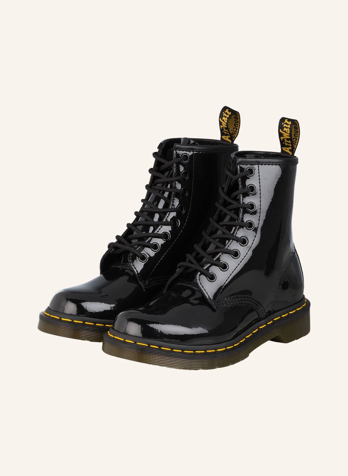 Dr. Martens Lack-Schnürboots 1460 Patent schwarz von Dr. Martens