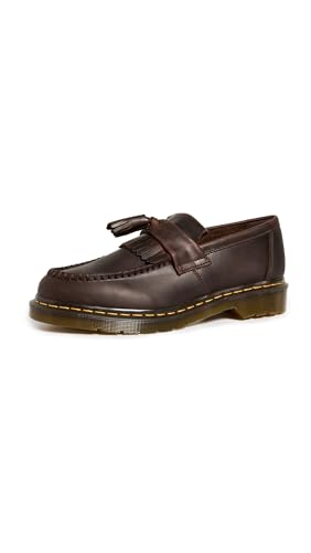Dr. Martens Men's Adrian Loafer, Dark Brown Crazy Horse, 8-8.5 Medium US von Dr. Martens