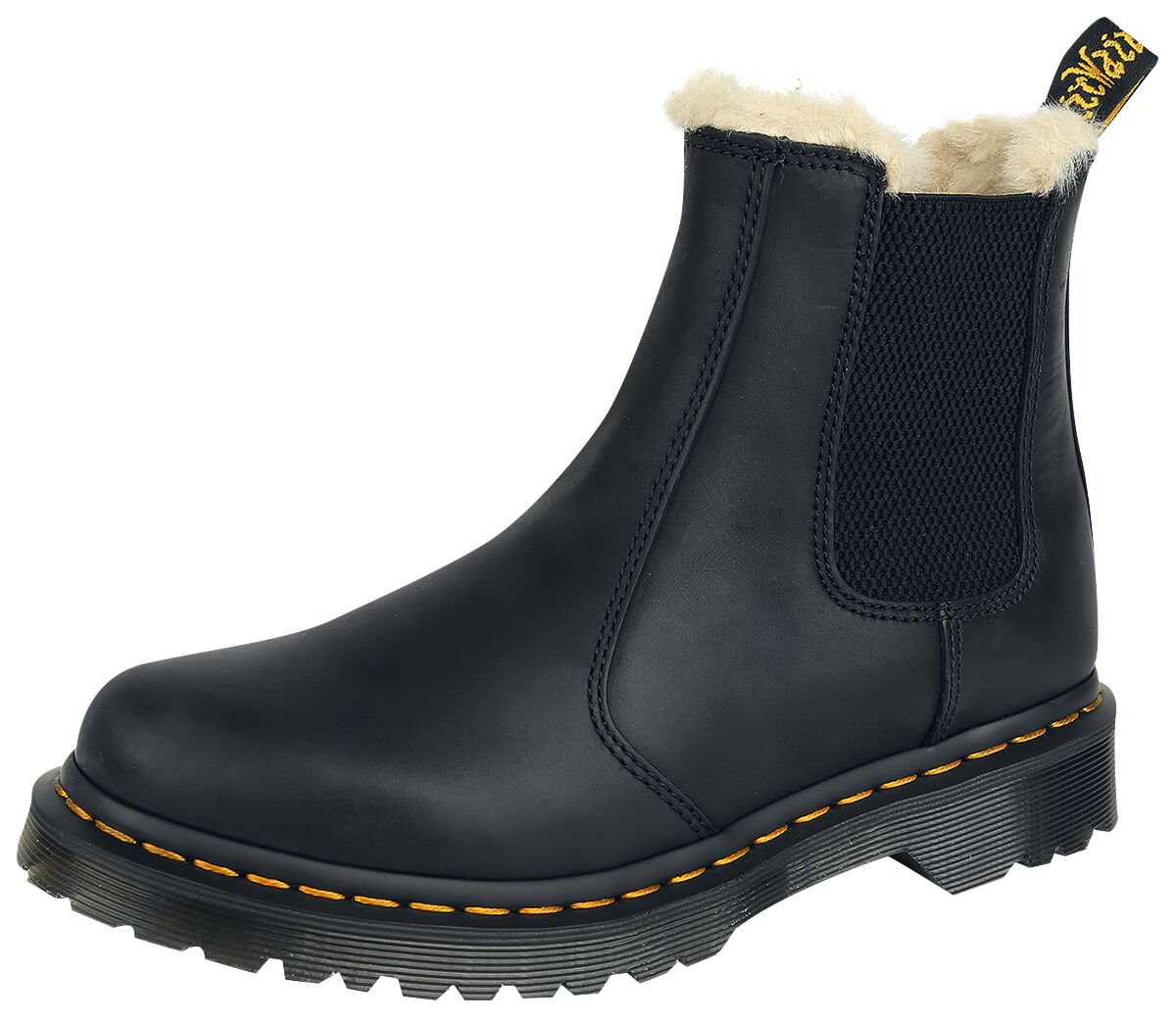 Dr. Martens - Rockabilly Winterstiefel - 2976 Leonore Fur Lined - EU36 bis EU43 - für Damen - Größe EU36 - schwarz von Dr. Martens