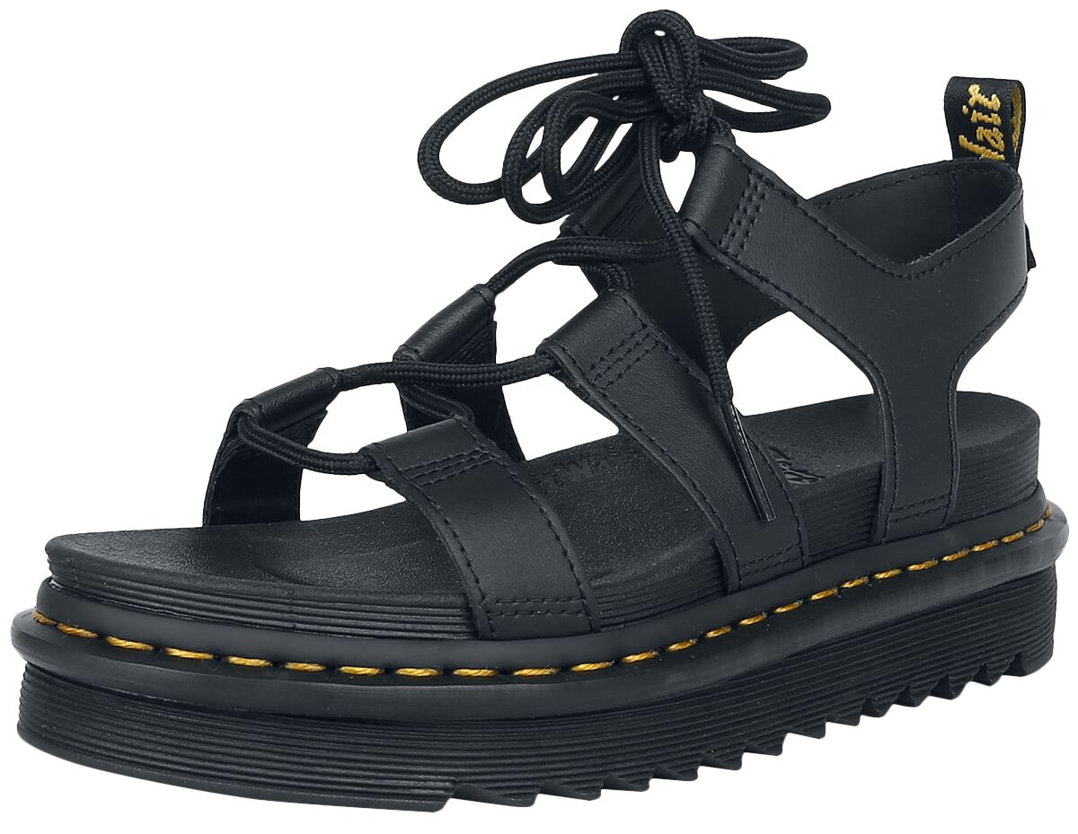 Dr. Martens Sandale - Nartilla - Black Hydro - EU38 bis EU39 - für Damen - Größe EU39 - schwarz von Dr. Martens