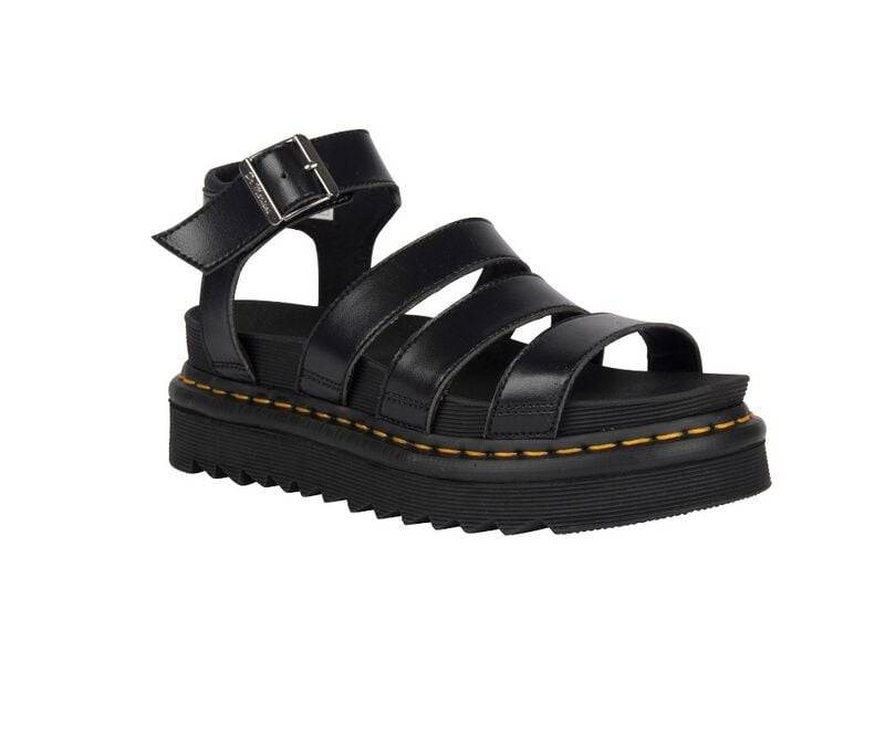Dr. Martens Sandale - V Blaire Sandal Black Felix Rub Off - EU39 - für Damen - Größe EU39 - schwarz von Dr. Martens
