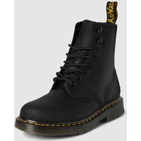 Dr. Martens Schnürboots aus Leder mit Ziernaht Modell 'WinterGrip' in Black, Größe 36 von Dr. Martens