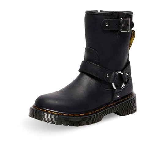 Dr. Martens Stiefel Genaya J Rigger Wyoming Code 41488001 Schwarz für Mädchen, Schwarz , 33 EU von Dr. Martens