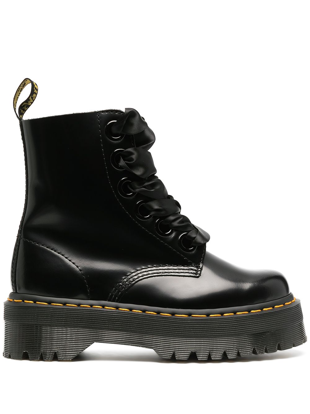 Dr. Martens Stiefeletten mit Plateau-Absatz - Schwarz von Dr. Martens