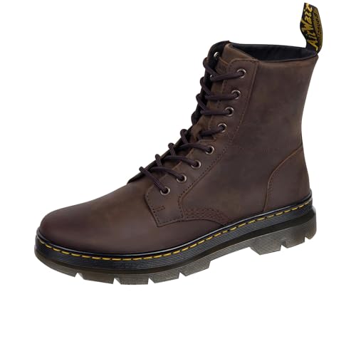 Dr. Martens Unisex Combs Leather Fashion Boot, Dunkelbraunes Verrücktes Pferd, 43 EU von Dr. Martens