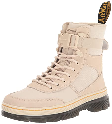 Dr. Martens Unisex Combs Tech 8 Tie Boot Fashion, Parchment Beige 40/60 Nylon Ripstop & E.H Suede, 13 US Men von Dr. Martens