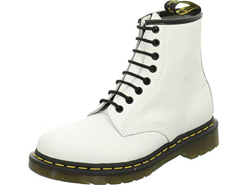 Dr. Martens Unisex 1460 Combat Boots, Weiß Smooth 59 Last White, 40 EU von Dr. Martens