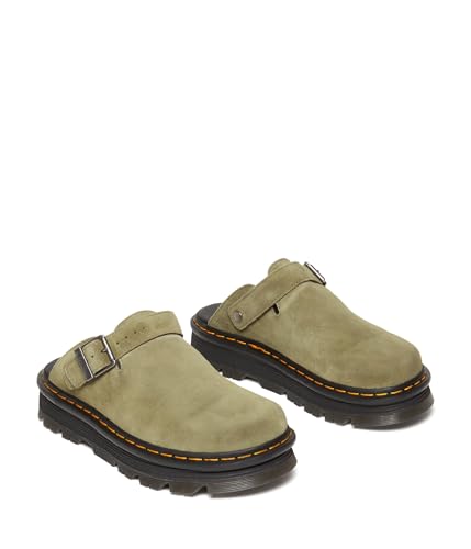 Dr. Martens Unisex-Erwachsene Zeb Zag Pantoletten, gezahnte Oliven, 39 EU von Dr. Martens