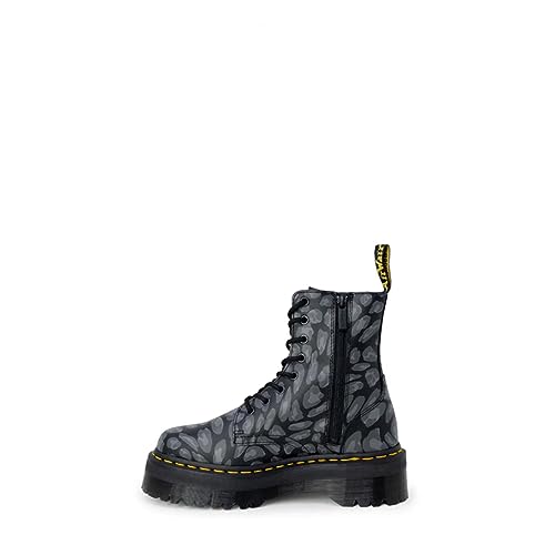 Dr. Martens Unisex Jadon Amphibians, Distorted Leopard S Black/Grey Backhand, 38 EU von Dr. Martens