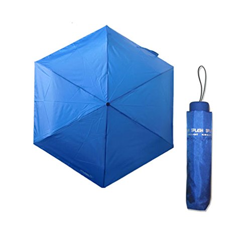 Splash Regenschirm Schirm Superminischirm Handöffner schwarz rot blau grün (blau) von Dr. Neusser