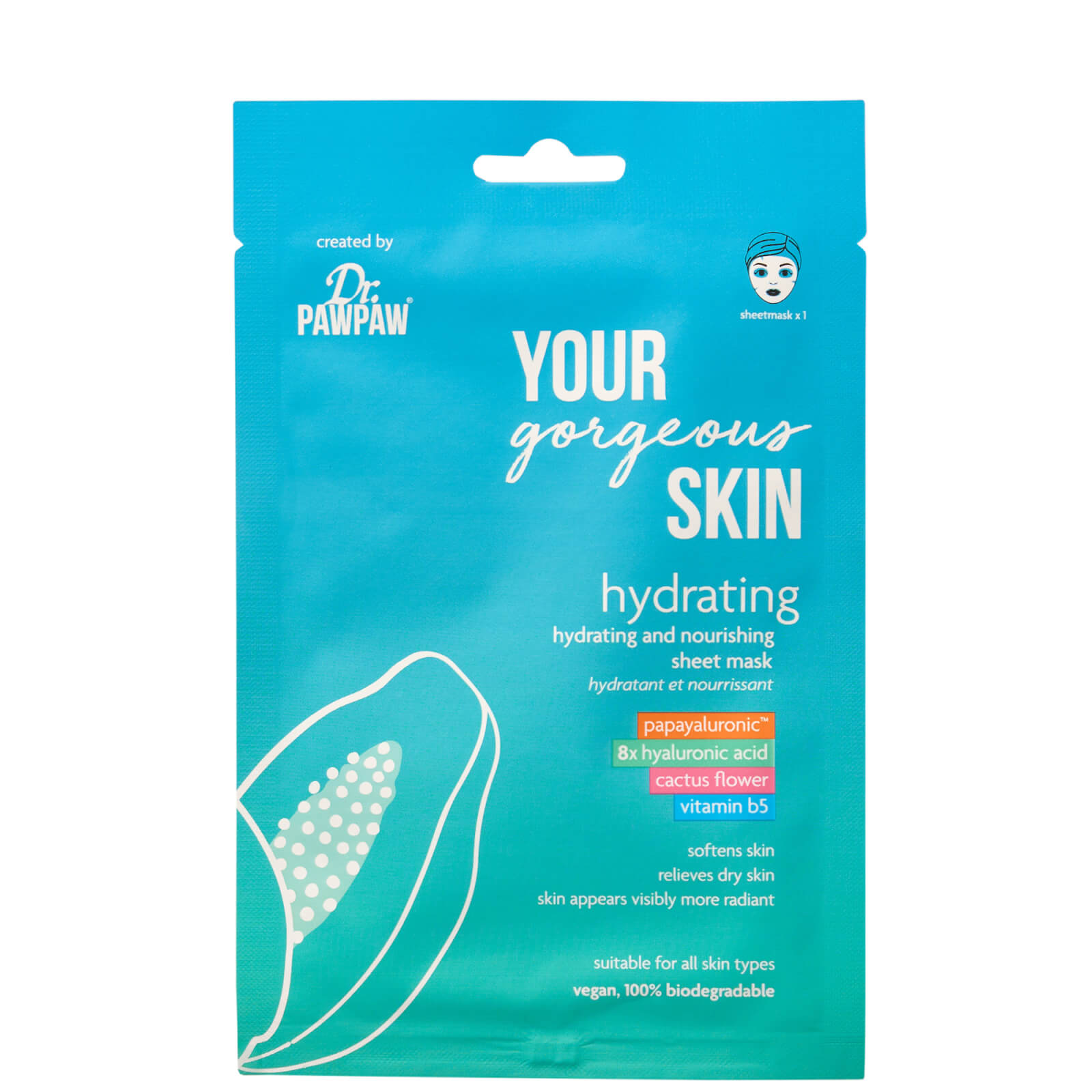 Dr. PAWPAW Your Gorgeous Skin Hydrating and Nourishing Sheet Mask von Dr. PAWPAW