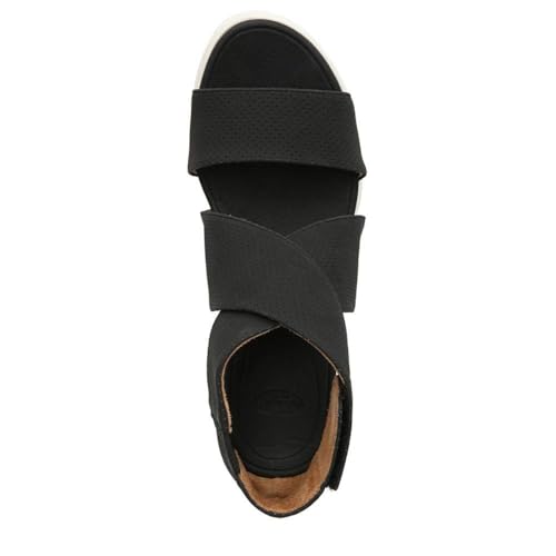 Dr. Scholl's Shoes Damen Sheena Platform Wedge Sandal Keilsandale, Schwarz glatt, 38 EU von Dr. Scholl's