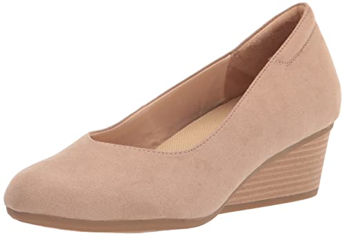 Dr. Scholl's Shoes Damen Seien Sie bereit Pumps, Taupe Mikrofaser, 38 EU von Dr. Scholl's Shoes