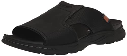Dr. Scholl's Shoes Hawthorne Slide Sandale für Herren, Schwarz glatt, 42 EU von Dr. Scholl's Shoes