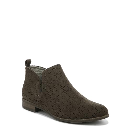 Dr. Scholl's Shoes Women's Rate Ankle Boot, Olive Perforated Microfiber Suede, 6.5 M US von Dr. Scholl's