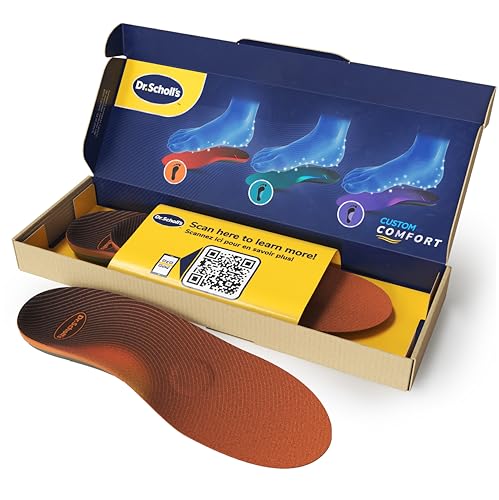Dr. Scholl's Custom Komfort Einlegesohlen - Fersensporn Plantarfasziitis - Standard Fußgewölbe Einlagen für Damen und Herren Größe 35.5-36.5, Vollständige Sohle, Ganztägiger Komfort CF710 von Dr. Scholl's