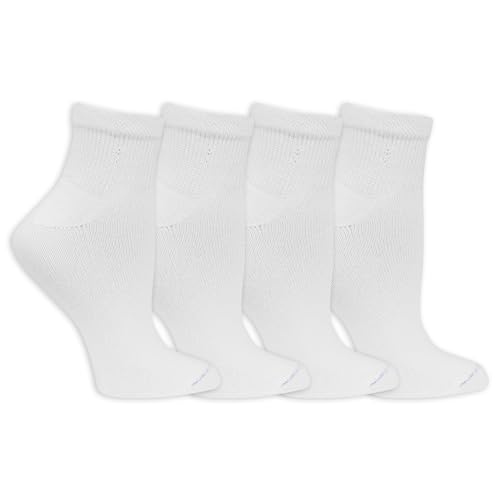 Dr. Scholl's Damen Diabetes-und Zirkulator 6 Packungen – Nicht Bindendes Feuchtigkeitsmanagement Legere Socken, Weiß – Knöchel (4 Paar), 40.5-46 EU (4er Pack) von Dr. Scholl's