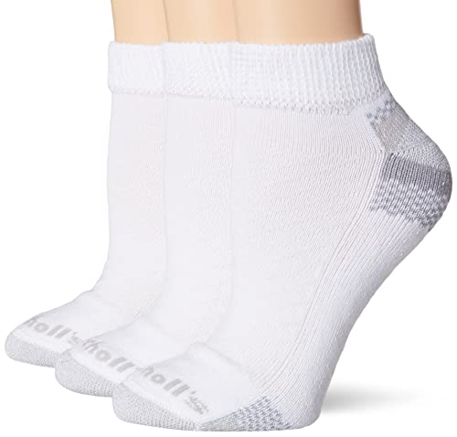 Dr. Scholl's Damen Fortschrittliche Diabetiker-Entlastungssocken, 2, bindend, gepolsterter Blasenschutz Socken, Weiß-Low Cut (3 Paar), 40.5-46 EU (3er Pack) von Dr. Scholl's