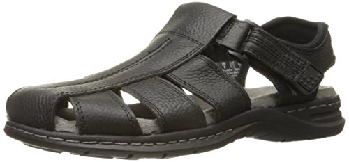 Dr. Scholl's Herren Gaston Fischersandale, Schwarz, 46 EU von Dr. Scholl's