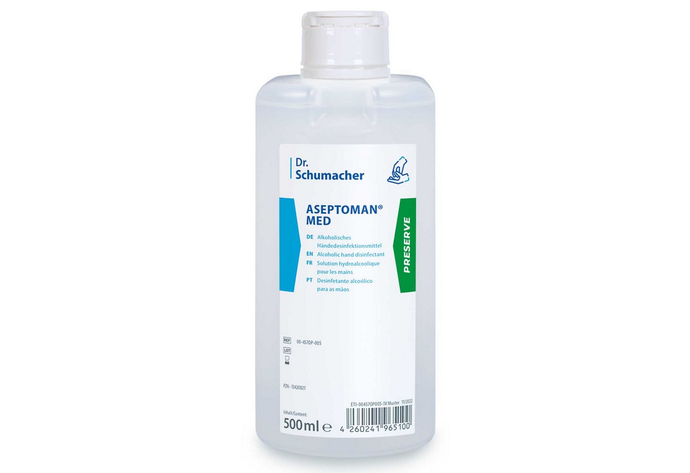 Dr. Schumacher Nitril-Handschuhe Aseptoman Med 150 ml – Hautschonendes Händedesinfektionsmittel Dr. Schumacher Nitril-Handschuhe Aseptoman Med 150 ml – Hautschonendes Händedesinfektionsmittel von Dr. Schumacher