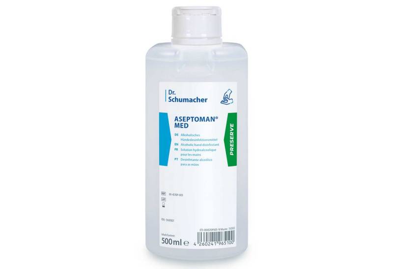 Dr. Schumacher Nitril-Handschuhe Aseptoman Med 150 ml – Hautschonendes Händedesinfektionsmittel Dr. Schumacher Nitril-Handschuhe Aseptoman Med 150 ml – Hautschonendes Händedesinfektionsmittel von Dr. Schumacher
