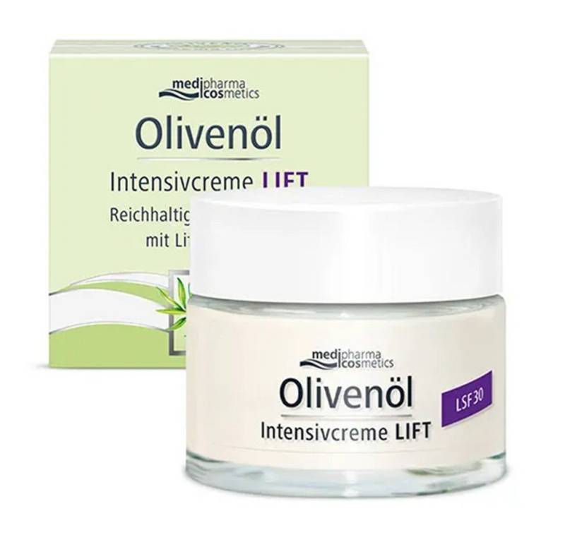 Dr. Theiss Naturwaren Gesichtspflege – Olivenöl Intensivcreme Lift LSF 30, Reichhaltige Aufbaupflege mit Lifting-Effekt und LSF 30 von Dr. Theiss Naturwaren