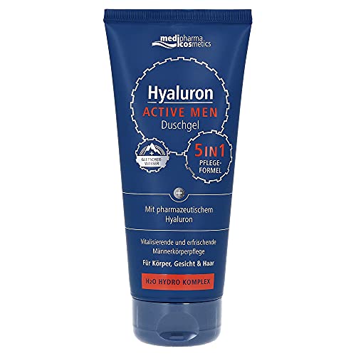 Hyaluron Active Men Duschgel | Mit Gletscherwasser | 5 in 1 Pflegeformel | Von medipharma cosmetics | 200 ml von Medipharma Cosmetics