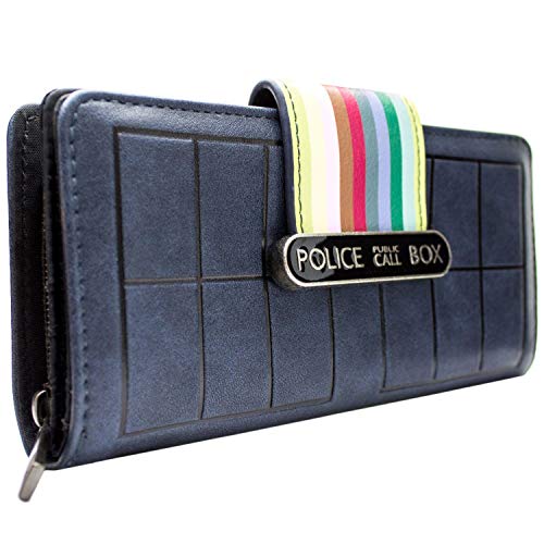 Doctor Who dreizehnte Tardis Streifen Portemonnaie Geldbörse Blau von Dr. Who