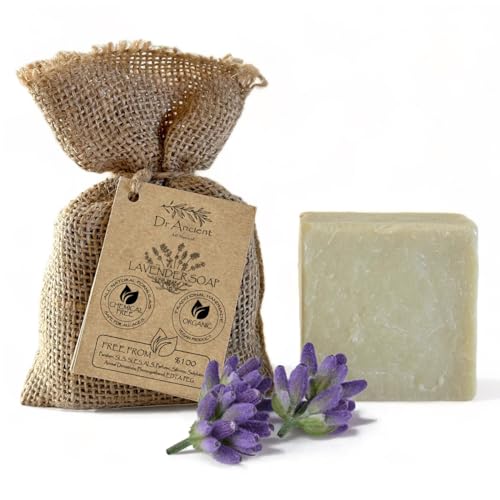 Dr.Ancient Lavendel Seife Stück Bio Natürlich Vegan Traditionell Handgefertigt Antik - Make-up Entferner, Hautreiniger - Absolut Keine Chemikalien! Reine Naturseife! Dr.Ancient Lavendel Seife Stück Bio Natürlich Vegan Traditionell Handgefertigt Antik - Make-up Entferner, Hautreiniger - Absolut Keine Chemikalien! Reine Naturseife! von Dr.Ancient