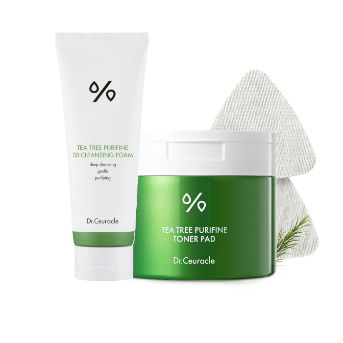 Dr.Ceuracle - Tea Tree Purifine Cleansing Foam + Toner Pad Set von Dr.Ceuracle