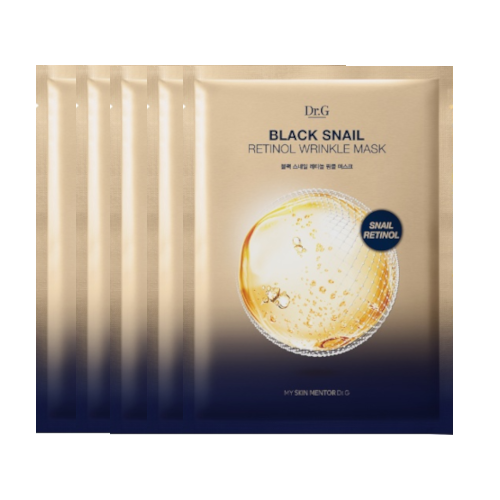 Dr.G - Black Snail Retinol Wrinkle Mask - 5pcs von Dr.G