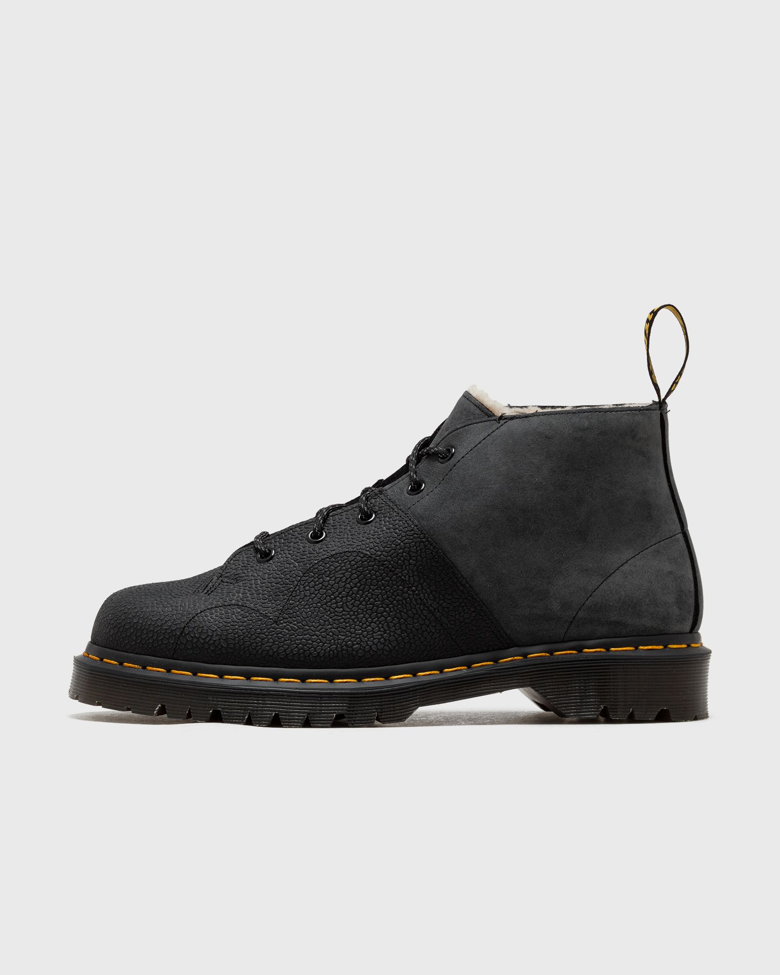 Dr.Martens Church Black Nubuck Shoulder+Nubuck Pebble Emboss men Boots black in Größe:42 von Dr.Martens