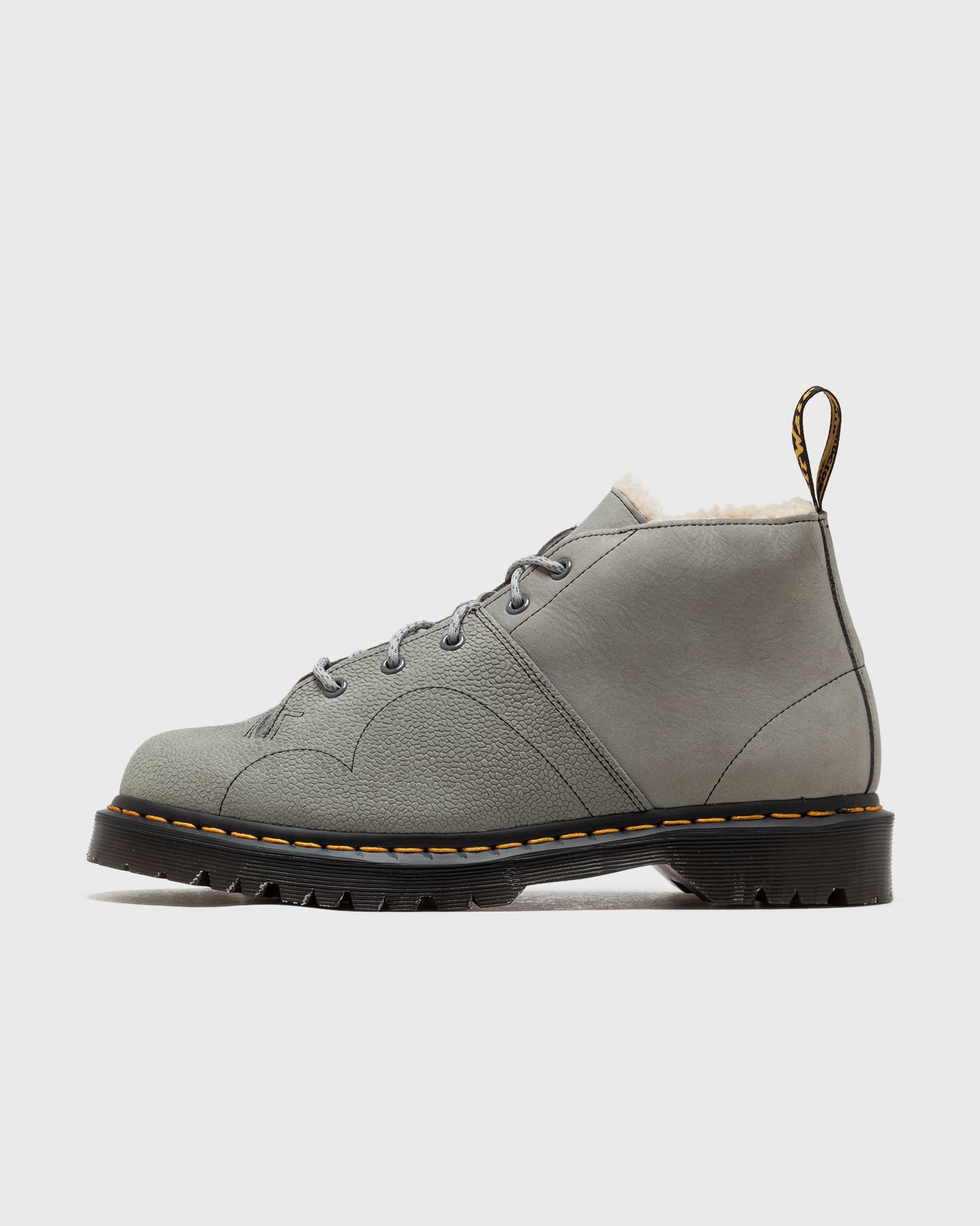 Dr.Martens Church Mid Grey Nubuck Shoulder+Nubuck Pebble Emboss men Boots grey in Größe:41 von Dr.Martens