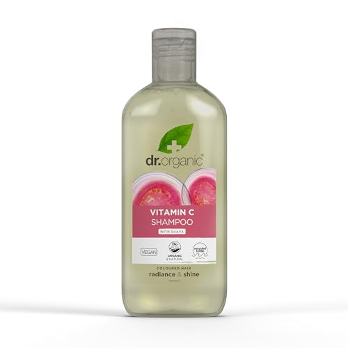 Dr. Organic Guave Shampoo, Vitamin C, gefärbtes Haar, Herren, Damen, natürlich, vegan, tierversuchsfrei, paraben- und SLS-frei, biologisch, 265ml von DR ORGANIC