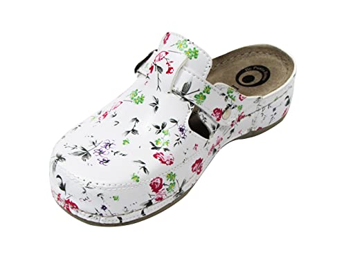 Dr.Punto Rosso Dr. Punto Rosso D235 Slip-on Damen Damen Pantoletten Hausschuhe Schuhe, Flower-White, EU 41, UK 7.5 von Dr.Punto Rosso